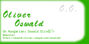 oliver oswald business card